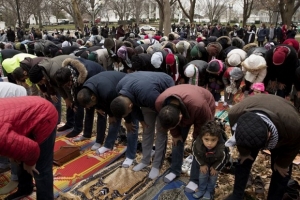 GoRiau Protes Keputusan Trump Akui Yerusalem Ibu Kota Israel, Ratusan Muslim Shalat Jumat di Depan Gedung Putih