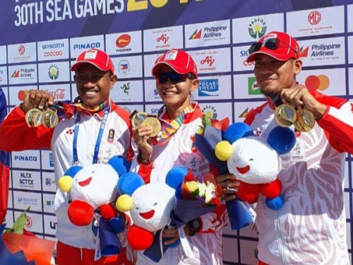 Hebat, Tiga Atlet Asal Kuansing Sumbang 9 Medali untuk Indonesia di SEA Games Filipina 2019