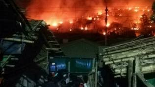 Kamp Pengungsian Terbakar, 5 Ribu Muslim Rohingya Kehilangan Tempat Tinggal