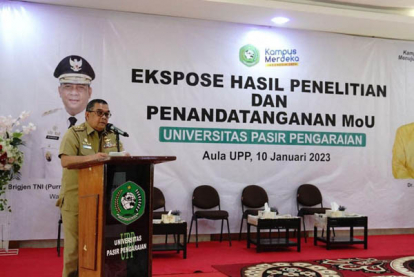 GoRiau Hadiri Expos Penelitian Dosen Universitas Pasir Pangaraian, Wagubri: Penelitian Harus Bermanfaat