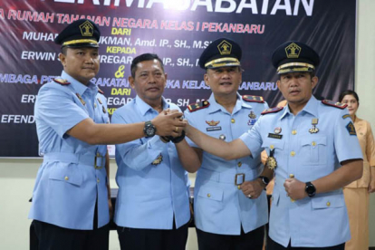 GoRiau Kepala Rutan Pekanbaru dan Lapas Terbuka Rumbai Resmi Berganti