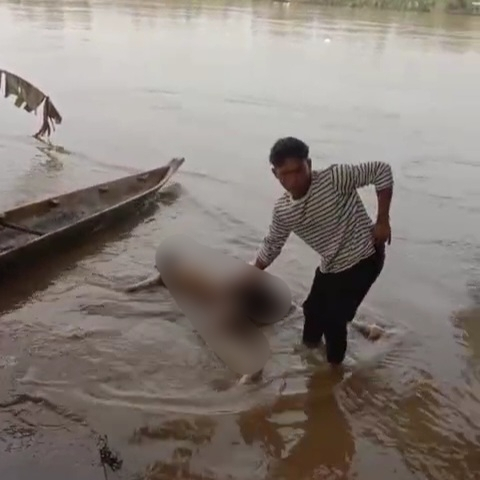 Warga Pangean Temukan Mayat Mengapung di Sungai Kuantan