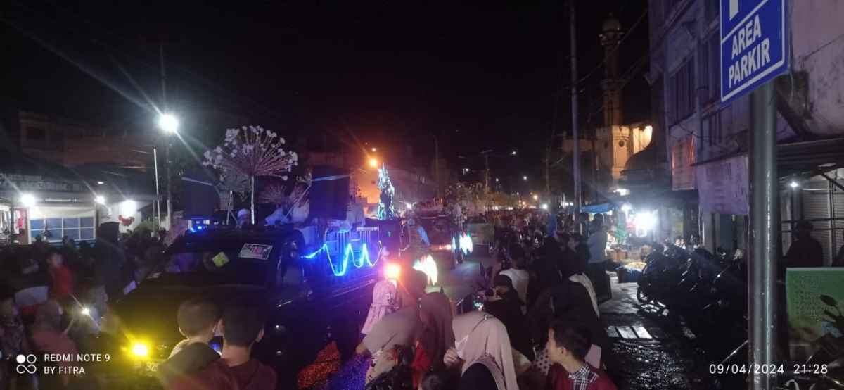 Pawai Takbir Sambut Idul Fitri di Tembilahan Berlangsung Meriah