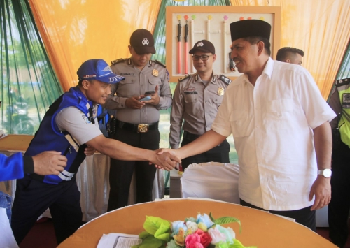 Singgah ke Posko Mudik Lebaran di Siak, Supir Bus Wajib Cek Kesehatan
