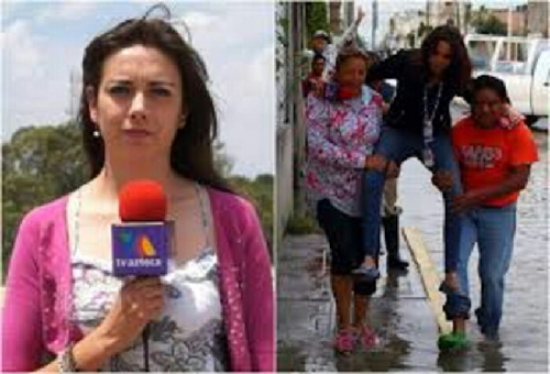 Minta Digendong Saat Meliput Banjir, Wartawati Cantik Ini Dipecat