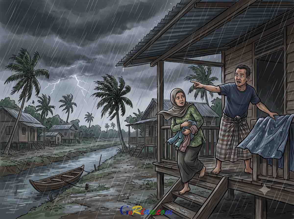 BMKG Terbitkan Peringatan Dini, Hujan Lebat Disertai Petir Landa Sebagian Wilayah Riau Hari Ini