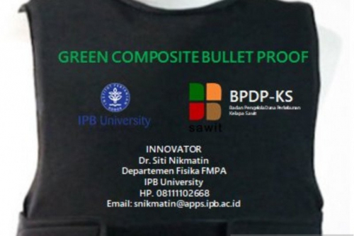 Wah Hebat, Dosen IPB University Ciptakan Baju Antipeluru dari Limbah Sawit