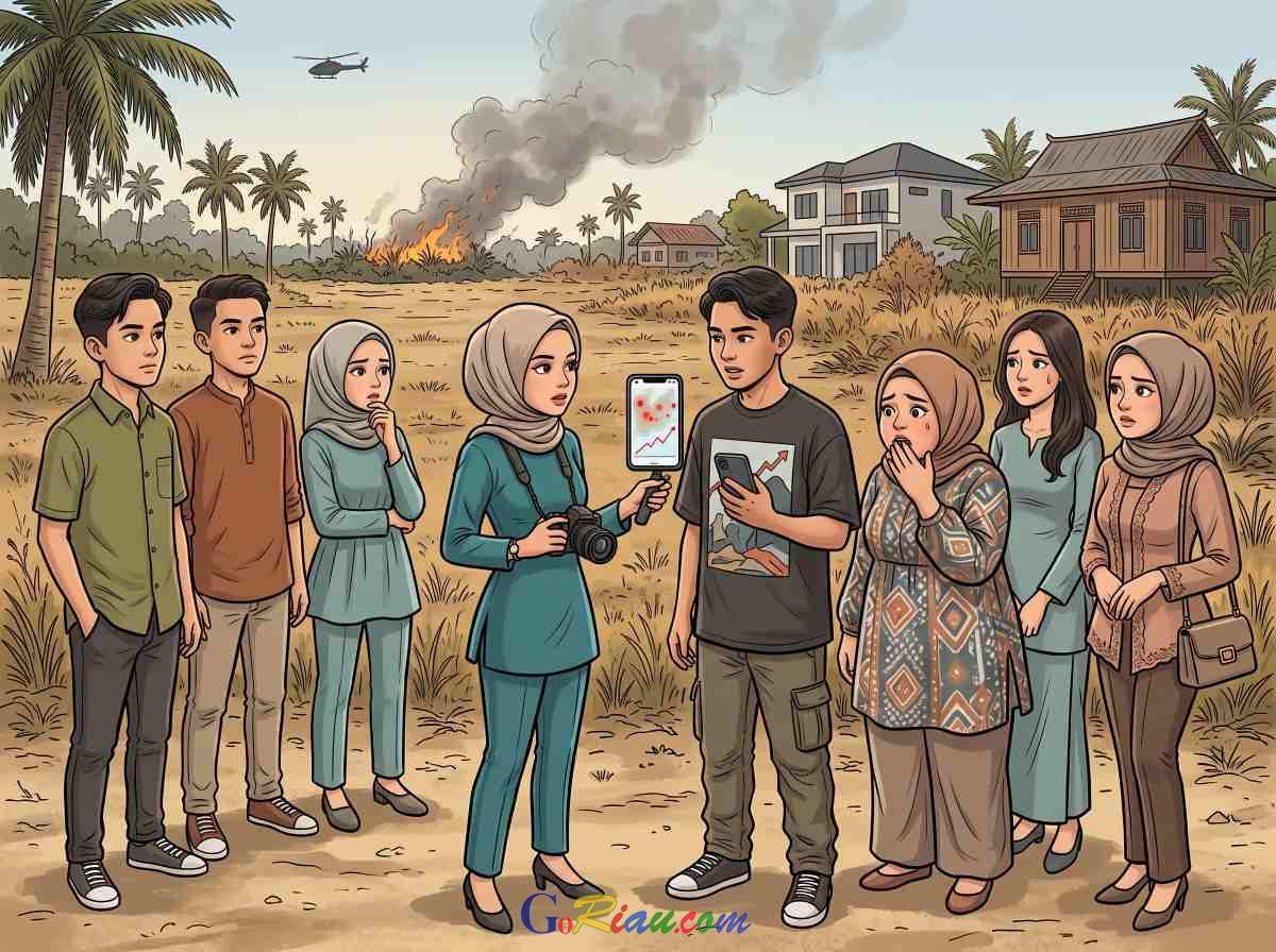 Ancaman Karhutla Mengintai, Titik Panas di Riau Melonjak Jadi 317 Titik
