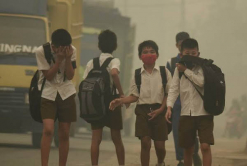 Kabut Asap Tebal, Sekolah As Shofa Pekanbaru Liburkan Siswa