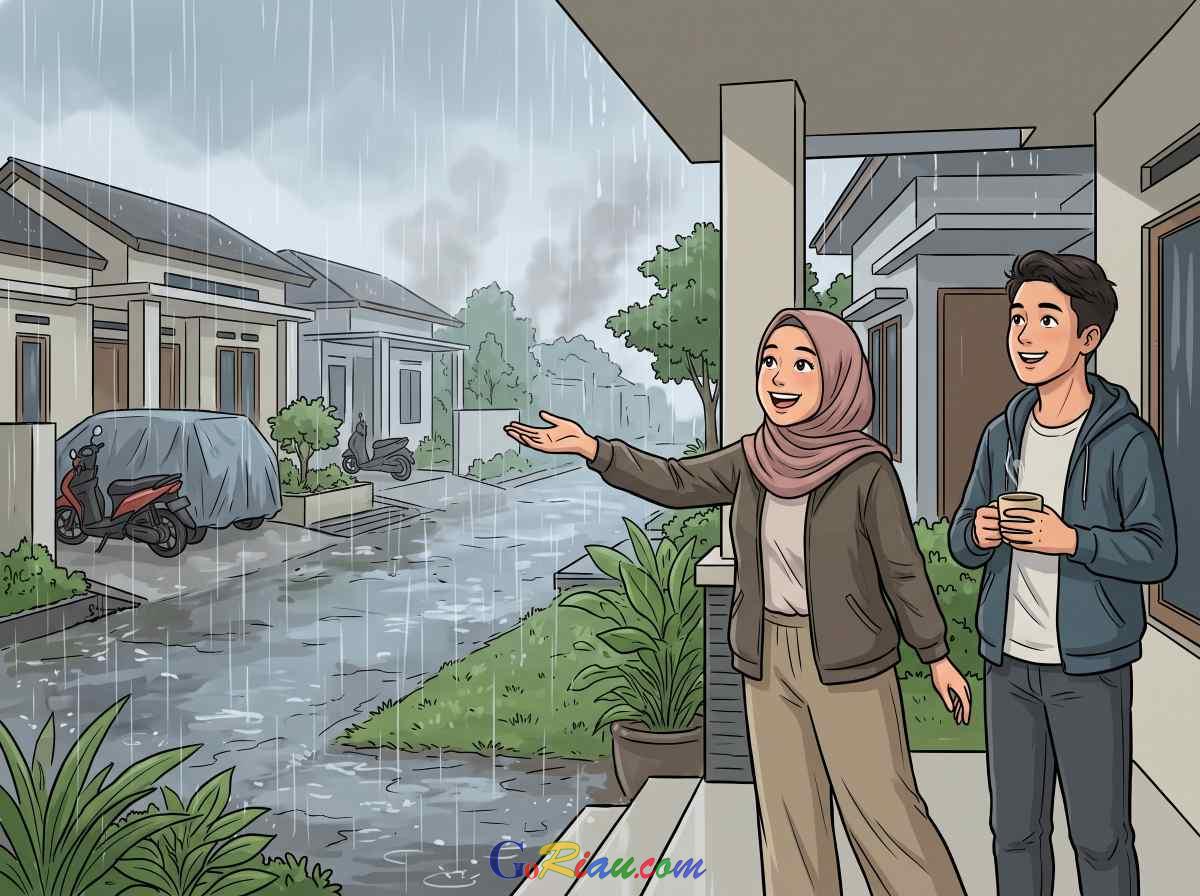 BMKG Riau Terbitkan Peringatan Dini, Hujan Lebat Landa 10 Kabupaten dan Kota
