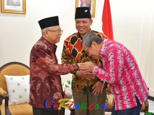 Empat Poin yang Disampaikan Wakil Presiden kepada Gubri Syamsuar Tentang Ekonomi Syariah di Riau