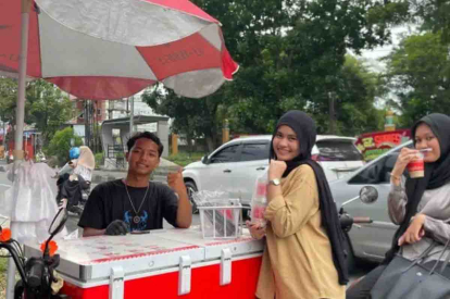 GoRiau Kopi Keliling Kian Menjamur di Pekanbaru, Jajanan Murah yang Jadi Primadona Anak Muda