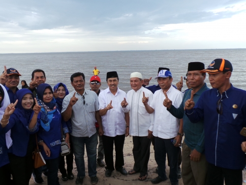Cagub Riau Nomor 1 Komitmen Tingkatkan Infrastruktur dan Sarana Pantai Wisata Akasia Dumai