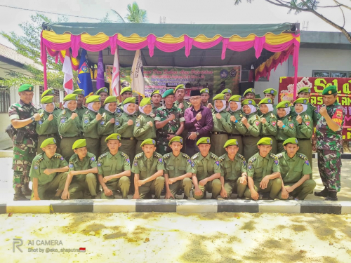 110 Siswa SMK Muhammad Yunus Pujud Tuntas Jalani Pendidikan Dasar Militer