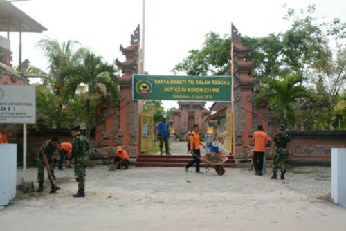 Puluhan Prajurit TNI di Jajaran Korem 031/WB Karya Bakti