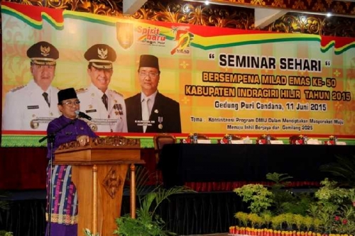Milad Emas Inhil, 400 Orang dari Berbagai Kalangan Ikuti Seminar Sehari