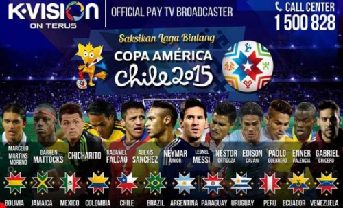 K-Vision Sumbagteng Hadirkan Paket Siaran Copa Amerika Latin Hanya dengan Rp125,000 Saja