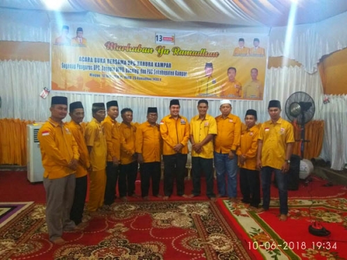Gelar Berbuka Puasa Bersama, Ketua DPC Hanura Kampar Targetkan Tujuh Kursi Secara Halal