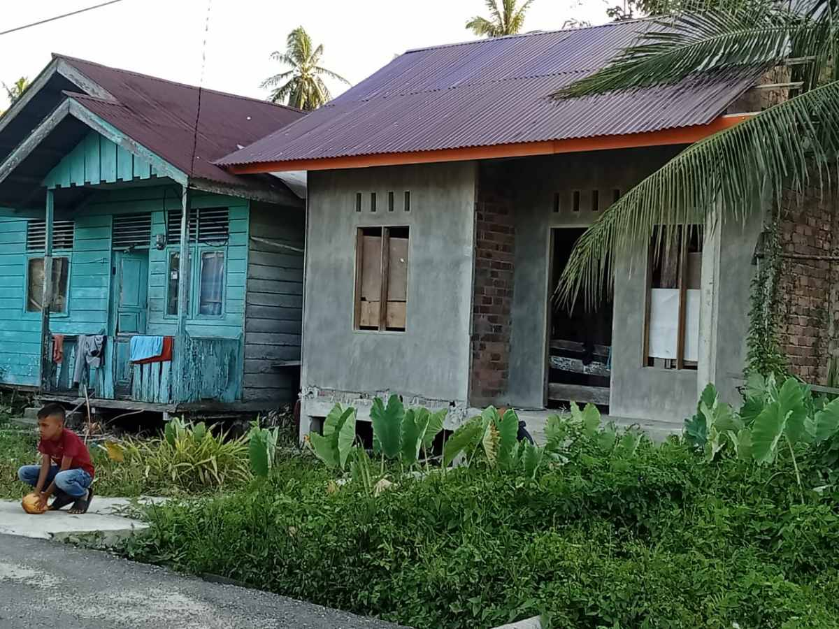 Mangkrak, Sawanah Harap Rumah Layak Huni Bantuan Provinsi Riau Segera Diselesaikan