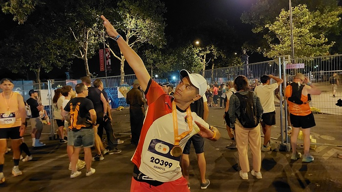 CdM Anindya Bakrie Finish Maraton Olimpiade Paris 2024