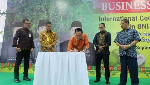 Saat Business Meeting FKI, Bupati Inhil Harapkan Kontribusi dari Pelaku Usaha