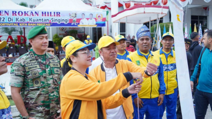 Lepas Kontingen Rohil ke Porprov Riau X Tahun 2022 di Kuansing, Afrizal Sintong: Junjung Sportivitas Raih Kemenangan
