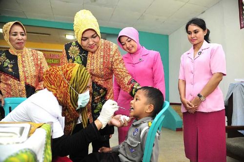 Kunker, GOPTKI Riau Peduli Kesehatan Gigi Murid TK