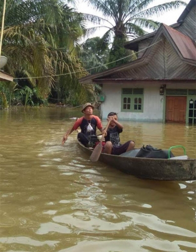 Korban Banjir Pertanyaan Keberadaan Bupati, Berikut Jawaban Sekda Kampar