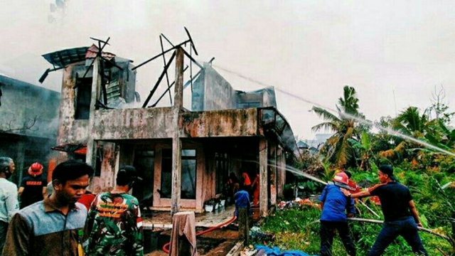 Dua Peristiwa Kebakaran Terjadi di Indragiri Hilir Riau