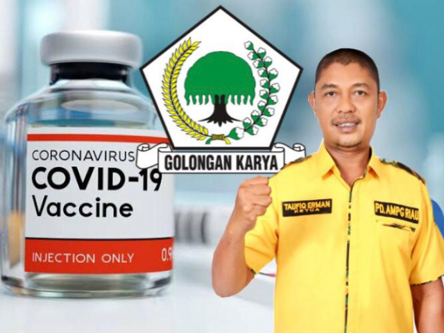 Golkar Riau Siap Sukseskan Vaksinasi Covid-19