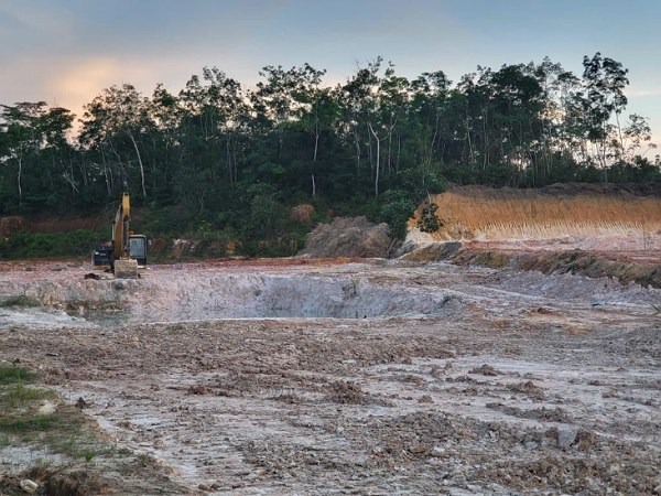 Ditreskrimsus Polda Riau dan Inspektur Tambang Turun ke Lokasi Ilegal Mining di Rohil