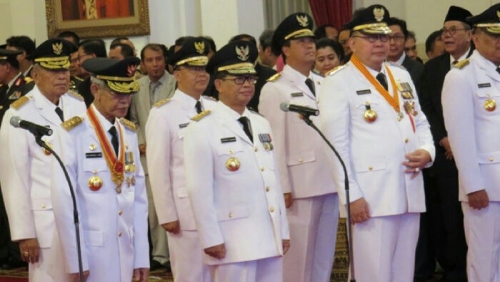 Ini Bunyi Sumpah 7 Gubernur-Wakil Gubernur Saat Dilantik Jokowi