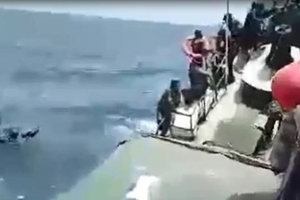 GoRiau Kapal Cepat Milik TNI AD Bermuatan 65 Penumpang Karam di Perairan Kepulauan Seribu