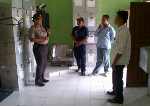 Meski Pasca Pileg Situasi Kondusif, Waka Polres Meranti Tetap Cek Kesiapan Pengamanan di Beberapa PPK