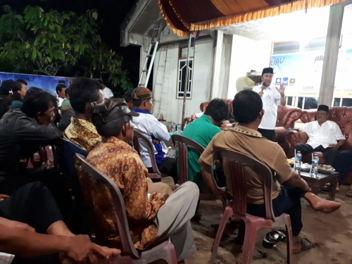 Warga Kuala Cenaku Hubungi Keluarga di Luar Inhu untuk Pilih Nomor 1, Syamsuar - Edy Nasution