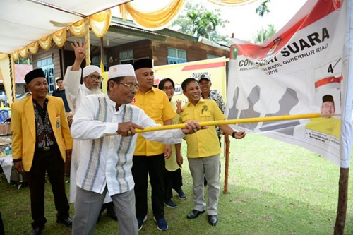 Cagub Nomor 4 Pingin Ada 50 Bank Desa Syariah di Riau