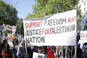 GoRiau Ribuan Warga London Demo Bela Palestina, Tuntut Diakhiri Blokade Gaza