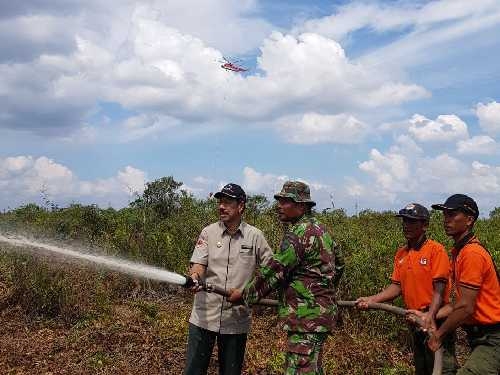 2 Tahun Riau Bebas Asap, Lahan Terbakar 2017 Seluas 446 Hektar