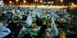 GoRiau Penampakan Jutaan Jamaah Haji Bermalam di Muzdalifah
