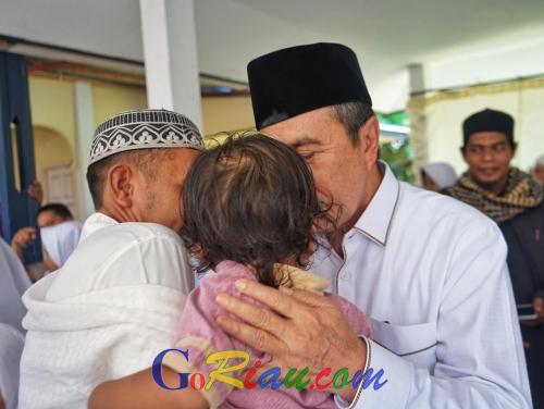 Hj Hertuti Bangun Rumah Tahfiz Ar Rahman Bukitbatu dari Dana Pensiun, Gubri Syamsuar: Syiarkan Alquran di Riau