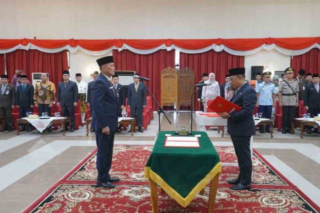 Dilantik Sebagai Pj Sekdaprov Riau, Taufik OH Diminta Tuntaskan APBD dan Sukseskan Pilkada