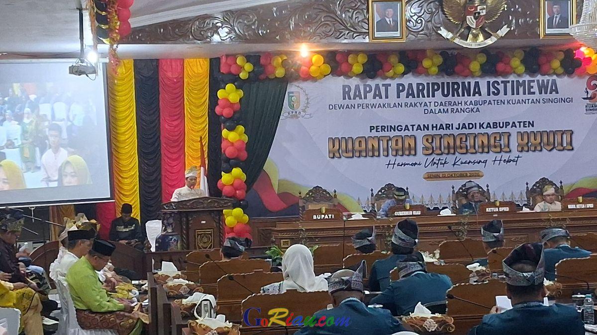 Rayakan HUT ke-27 Kuansing, Plt Bupati Muklisin Tegaskan Komitmen Pembangunan Berkeadilan