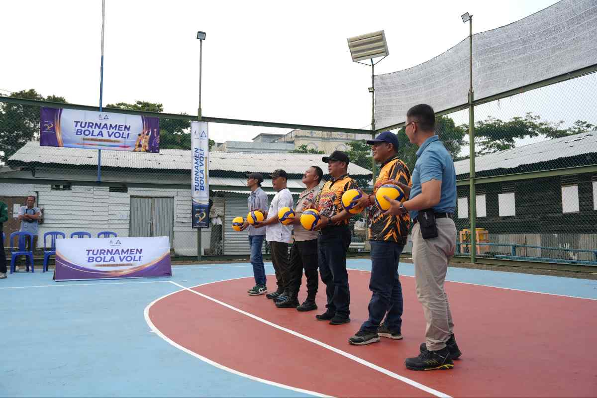 Meriahkan HUT ke-59, Sambu Group Gelar Turnamen Bola Voli se-Kabupaten Indragiri Hilir