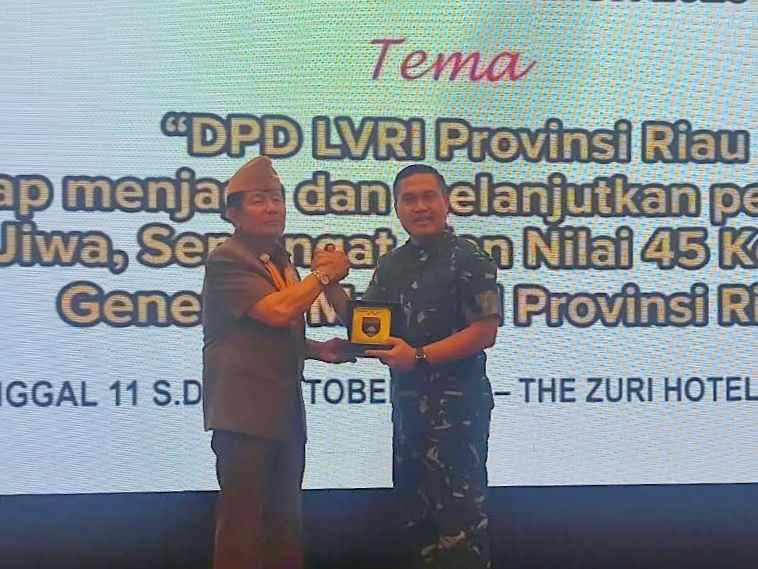 Musda XI LVRI Riau Resmi Dibuka, Jenderal Mantiri Tekankan Pengabdian Tanpa Pamrih