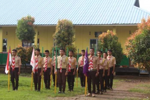 Tingkatkan Jiwa Patriotisme, Siswa SMK An-Nur Inhil Rela Berjalan Selama 10 Jam