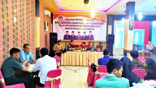 KPU Kepulauan Meranti Sosialisasikan Penyerahan Dukungan Bacalon Kepala Daerah Melalui Jalur Perorangan