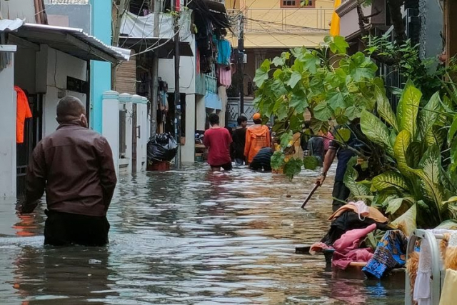 Meski Banjir Sudah Surut, Warga Desa Aliantan Rokan Hulu Masih Waspada