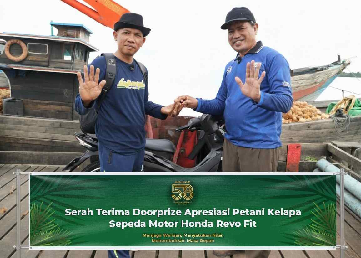 Aneka Hadiah untuk Petani Kelapa dalam HUT ke-58 Sambu Group