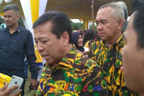 Terburu-buru Tinggalkan Lokasi AMPG Riau, Setnov Singgah di PLTA Koto Panjang Kampar