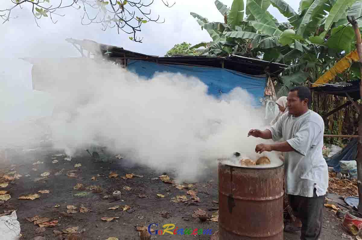 Dilema Pelaku Usaha Arang Batok Kelapa, Membuat Asap Biar Dapur Mereka Tetap Berasap
